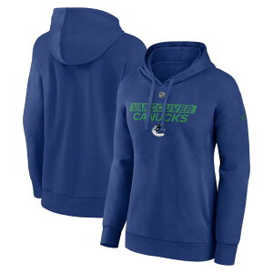 �t�@�i�e�B�N�X ���f�B�[�X �g�b�v�X T�V���c �t���[�X �p�[�J�[ Women's Fanatics Blue Vancouver Canucks Authentic Pro Core Primary Fleece Pullover Hoodie Cnk Blue �u���[