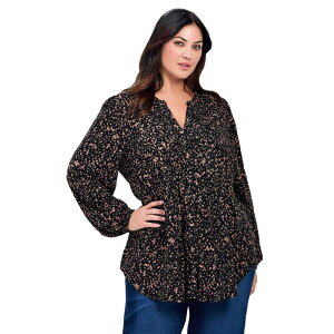 yz Axj[ fB[X Vc gbvX Avenue Women's Plus Size Olivia Pintuck Shirt Pebble