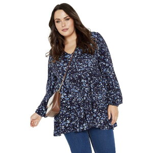 �A�x�j���[ ���f�B�[�X �g�b�v�X T�V���c �v���X�T�C�Y Avenue Women's Plusize Remi Tunic Indigo �C���f�B�S