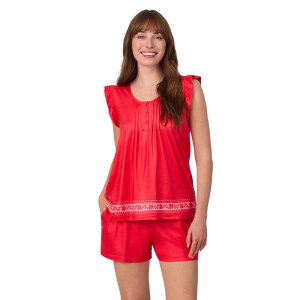 �h���C�p�[�W�F�[���X ���f�B�[�X �A���_�[�E�F�A �i�C�g�E�F�A �V���[�g�p���c Women's Draper James 2-pc. Pajama Tank Top & Pajama Shortset Magnolia Border