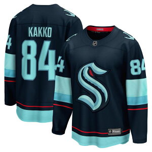 �t�@�i�e�B�N�X �����Y �g�b�v�X T�V���c �W���[�W�[ Men's Fanatics Kaapo Kakko Deep Sea Blue Seattle Kraken Home Breakaway Player Jersey Krk Navy �l�C�r�[