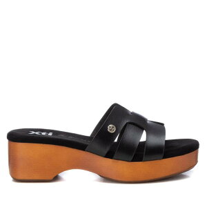 yz LV^C fB[X T_ V[Y Xti Women's Slip on Platform Sandals 143354 Black