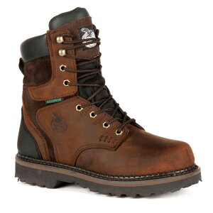�W���[�W�A�u�[�c �����Y �V���[�Y �u�[�c�E���C���u�[�c Georgia Boots Brookville Men's 8-in. Waterproof Work Boots Dark Brown �u���E��