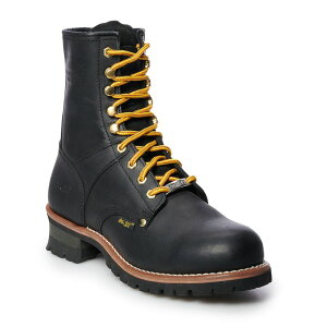 �A�h�e�b�N �����Y �V���[�Y �u�[�c�E���C���u�[�c T�V���c AdTec 1428 Men's Wateresistant Steel Toe Logger Work Boots Black �u���b�N