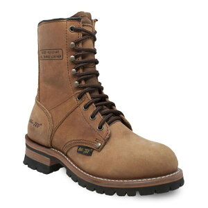 �A�h�e�b�N ���f�B�[�X �V���[�Y �u�[�c�E���C���u�[�c AdTec 2427 Women's Wateresistant Logger Work Boots Brown �u���E��