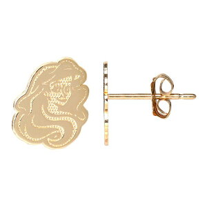 fBYj[ fB[X ANZT[ sAXECO Disney's The Little Mermaid 14k Gold Engraved Ariel Stud Earrings Gold Tone S[h