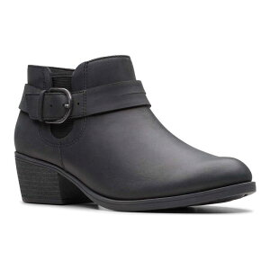 N[NX fB[X V[Y u[cECu[c AN U[ ClarksR Charlten Rae Women's Buckle Detaileather Ankle Boots Black ubN