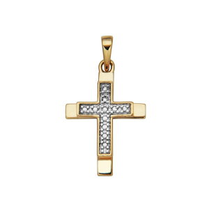 yz Aufbh fB[X uXbgEoOEANbg ANZT[ 10k Gold Diamond Accent Cross Charm Pendant Necklace 10k Gold