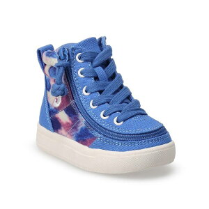 yz r[tbgEFA fB[X Xj[J[ V[Y BILLY Footwear Kids' Adaptive High Top Sneakers Blue Marble
