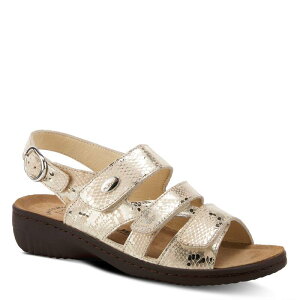 yz tNTX fB[X T_ V[Y Flexus by Spring Step Acamar Women's Slingback Sandals Gold Multi