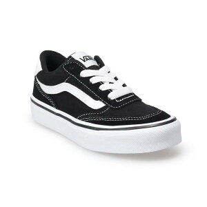 oY fB[X V[Y Xj[J[ Vans Brooklyn LS Kids' Shoes Black White zCg
