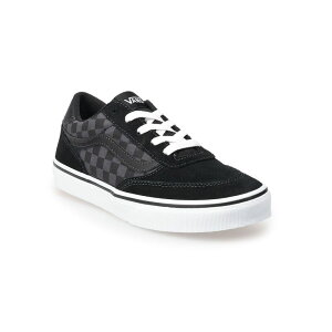 yz oY fB[X Xj[J[ V[Y Vans Brooklyn LS Kids' Shoes Checkerboard Black