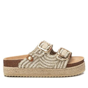 ���t���b�V�� ���f�B�[�X �V���[�Y �T���_�� �v���b�g�t�H�[�� Refresh Women's Footbed Jute Wrapped Platform Sandals By Xti 172720 Ice