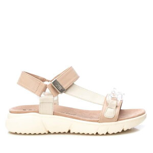 【送料無料】 キシタイ レディース サンダル シューズ Women's Flat Sandals By XTI 142896 Beige