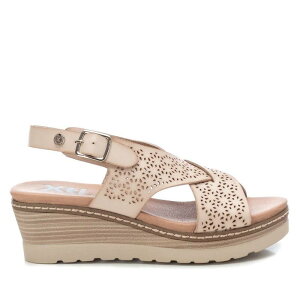 yz LV^C fB[X T_ V[Y Women's Wedge Sandals By XTI Light Beige 14090502 Beige