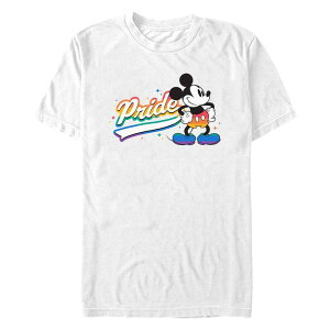 �f�B�Y�j�[ �����Y �g�b�v�X T�V���c �O���t�B�b�N Disney's Mickey Mouse Proud Mickey Pose Men's Graphic Tee White �z���C�g