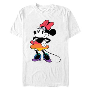 �f�B�Y�j�[ �����Y �g�b�v�X T�V���c �O���t�B�b�N Disney's Minnie Mouse Proud Pose Men's Graphic Tee White �z���C�g