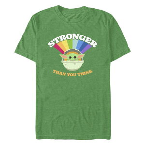 �X�^�[ �E�H�[�Y �����Y �g�b�v�X T�V���c �O���t�B�b�N Men'star Wars The Mandalorian Stronger Grogu Graphic Tee Kelly Heather �w�U�[