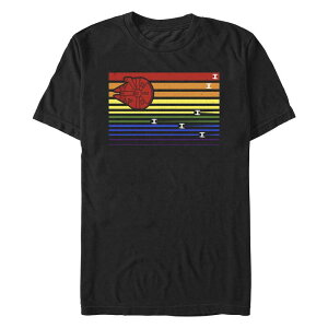 X^[ EH[Y Y gbvX TVc OtBbN Men'star Wars Rainbow Attack Graphic Tee Black ubN