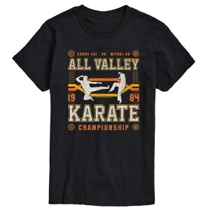 �A�j���L�����N�^�[ �����Y �g�b�v�X T�V���c �O���t�B�b�N Licensed Character Men's Karate Kid Cobra Kai vs Miyagi Do Graphic Tee Black �u���b�N