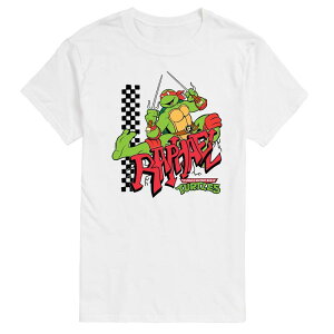 �j�R���f�I�� �����Y �g�b�v�X T�V���c �g�[�� �O���t�B�b�N Nickelodeon Big & Tall Teenage Mutant Ninja Turtles Raphael Graffiti Retro Graphic Tee White �z���C�g