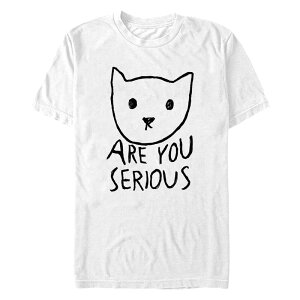 �A�j���L�����N�^�[ �����Y �g�b�v�X T�V���c �g�[�� �O���t�B�b�N Licensed Character Big & Tall Are You Serious Graphic Tee White �z���C�g