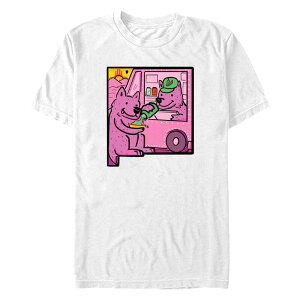 �A�j���L�����N�^�[ �����Y �g�b�v�X T�V���c �g�[�� �O���t�B�b�N Licensed Character Big & Tall New Mexico Food Truck Graphic Tee White �z���C�g