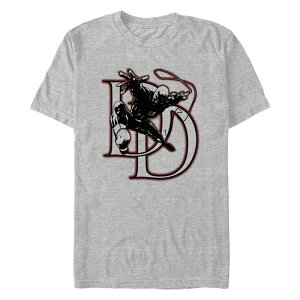 yz }[x Y TVc gbvX Big & Tall Marvel Daredevil Negatory Graphic Tee Athletic Heather
