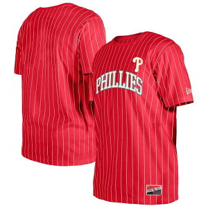 �j���[�G�� �����Y �g�b�v�X T�V���c Men's New Era Red Philadelphia Phillies Throwback Pinstripe T-Shirt Phl Red ���b�h