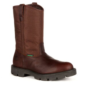 �W���[�W�A�u�[�c �����Y �V���[�Y �u�[�c�E���C���u�[�c Georgia Boots Homeland Men's 11-in. Waterproof Wellington Work Boots Brown �u���E��
