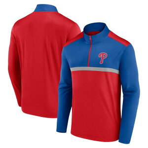 yz t@ieBNX Y TVc gbvX Men's Fanatics Red Philadelphia Phillies Unstoppable Quarter-Zip Top Phl Red