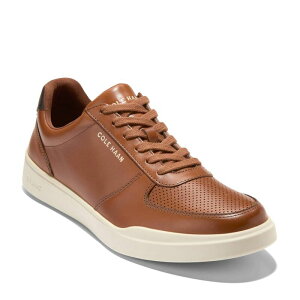 �R�[���n�[�� �����Y �V���[�Y �X�j�[�J�[ Men's Cole Haan Grand PureShot Court Sneaker Casual Shoes British Tan �^��