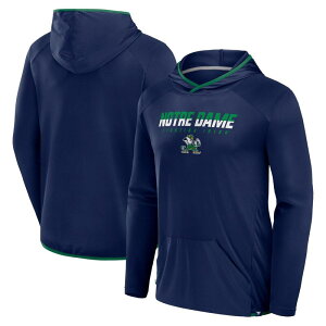 �y���������z �t�@�i�e�B�N�X �����Y T�V���c �g�b�v�X Men's Fanatics Navy/Green Notre Dame Fighting Irish Transitional Hoodie T-Shirt Ntd Navy