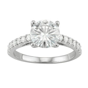 �y���������z �A���u�����f�b�h ���f�B�[�X �����O �A�N�Z�T���[ 14K White Gold 2 1/4 Carat T.W. Lab-Created Moissanite Engagement Ring 14kwh Gold