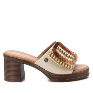 yz tbV fB[X T_ V[Y Women's Fashion Heeled Sandals Refresh By Xti 172522 Beige