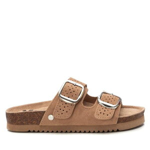 yz LV^C fB[X T_ V[Y Women's Suede Slip on Sandals By XTI 144130 Camel