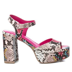 �L�V�^�C ���f�B�[�X �V���[�Y �T���_�� �v���b�g�t�H�[�� �q�[�� Women's Heeled Platform Sandals BUGA By XTI Multicolor 14116202 Multicolor �}���`�J���[