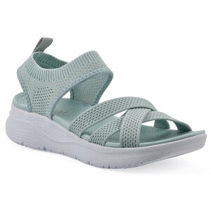 yz zCg}Ee fB[X T_ V[Y Cliffs by White Mountain FOM Charry Women's Recovery Slip-On Sandals Cotton Blue Fabric