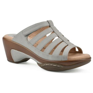 yz zCg}Ee fB[X T_ V[Y White Mountain Valencia Women's Slip-On Clog Sandals Ice Smooth