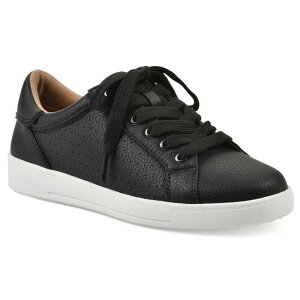 �z���C�g�}�E���e�� ���f�B�[�X �V���[�Y �X�j�[�J�[ ���[�X White Mountain Uniform Women's Lace-Up Sneakers Black Smooth �u���b�N