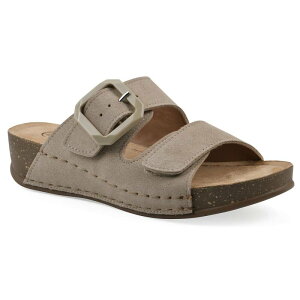 �N���t�o�C�z���C�g�}�E���e�� ���f�B�[�X �V���[�Y �T���_�� Cliffs by White Mountain Fearful Women'slip-On Wedge Sandalsandal Wood Suede �z���C�g