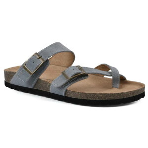 �N���t�o�C�z���C�g�}�E���e�� ���f�B�[�X �V���[�Y �T���_�� Cliffs by White Mountain Gracie Women's Cushioned Footbedsandals Blue Raspberry Suede �u���[