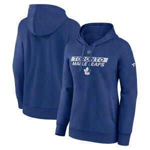 yz t@ieBNX fB[X TVc gbvX Women's Fanatics Blue Toronto Maple Leafs Authentic Pro Core Primary Fleece Pullover Hoodie Mpl Blue