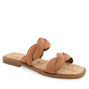 �G�A���\�[���Y ���f�B�[�X �V���[�Y �T���_�� Aerosoles Colette Women's Flat Slide Sandals Tan �^��