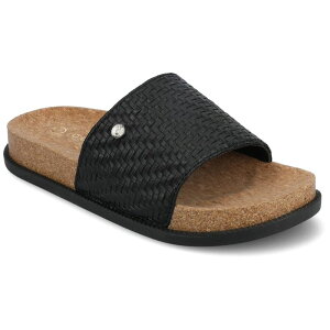 yz W[j[ fB[X T_ V[Y Journee Women's Sheena Single Band Slip-On Sandals Black