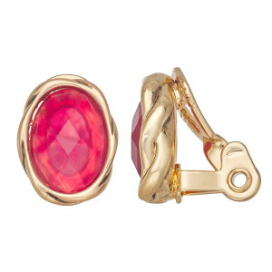 yz l[sA fB[X sAXECO ANZT[ Napier Gold Tone Berry Sweet Clip-On Earrings Red
