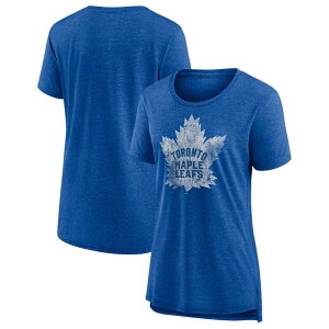 yz t@ieBNX fB[X TVc gbvX Women's Fanatics Heather Blue Toronto Maple Leafs Special Edition 2.0 Modern T-Shirt Mpl Multi