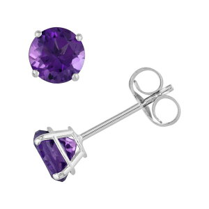 Xe O[X fB[X ANZT[ sAXECO Stella Grace 14k White Gold Amethystud Earrings Purple p[v