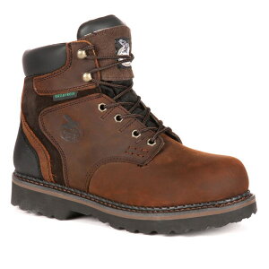 �W���[�W�A�u�[�c �����Y �V���[�Y �u�[�c�E���C���u�[�c Georgia Boots Brookville Men's 6-in. Waterproof Work Boots Dark Brown �u���E��