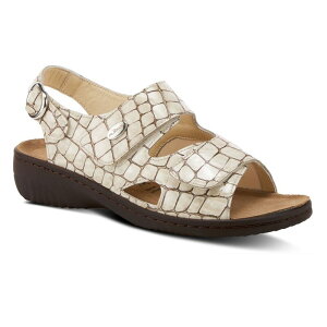 �X�v�����O�X�e�b�v ���f�B�[�X �V���[�Y �T���_�� Flexus by Spring Step Aksamala Women'slingback Sandals Beige Patent �x�[�W��